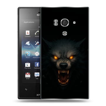 Пластиковый чехол на Sony Xperia acro S с принтом Волк Пластиковый чехол на Sony Xperia acro S с принтом Волк