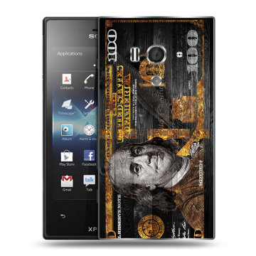 Пластиковый чехол на Sony Xperia acro S с принтом Доллар деньги