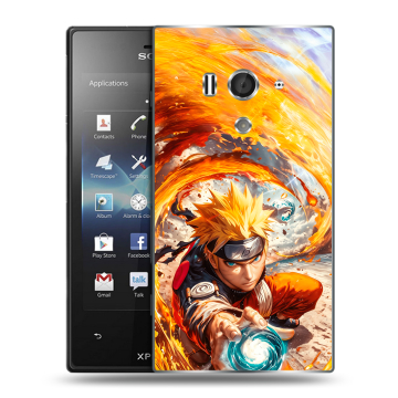 Пластиковый чехол на Sony Xperia acro S с принтом Аниме Наруто Naruto