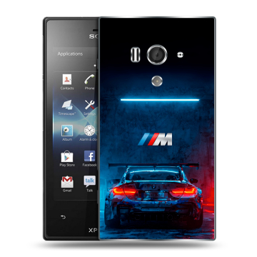 Пластиковый чехол на Sony Xperia acro S с принтом BMW БМВ