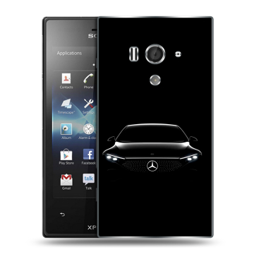 Пластиковый чехол на Sony Xperia acro S с принтом Mercedes Мерседес