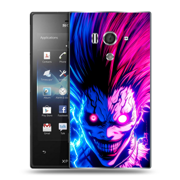 Пластиковый чехол на Sony Xperia acro S с принтом Death note Тетрадь смерти Пластиковый чехол на Sony Xperia acro S с принтом Death note Тетрадь смерти