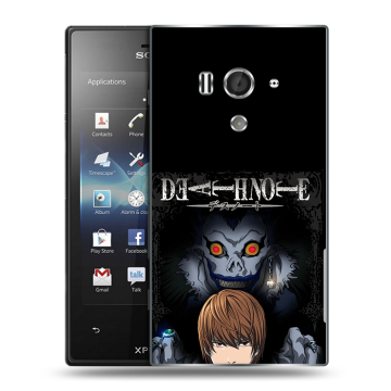 Пластиковый чехол на Sony Xperia acro S с принтом Death note Тетрадь смерти Пластиковый чехол на Sony Xperia acro S с принтом Death note Тетрадь смерти
