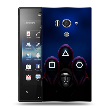 Пластиковый чехол на Sony Xperia acro S с принтом Игра Кальмара Пластиковый чехол на Sony Xperia acro S с принтом Игра Кальмара