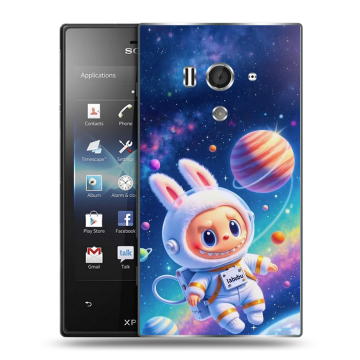 Пластиковый чехол на Sony Xperia acro S с принтом Labubu Лабубу
