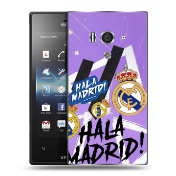Пластиковый чехол на Sony Xperia acro S с принтом Real Madrid Реал Мадрид