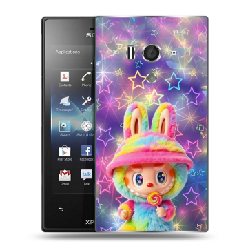 Пластиковый чехол на Sony Xperia acro S с принтом Labubu Лабубу