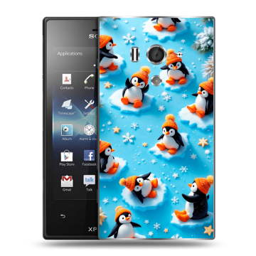 Пластиковый чехол на Sony Xperia acro S с принтом Новый год Пластиковый чехол на Sony Xperia acro S с принтом Новый год