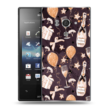 Пластиковый чехол на Sony Xperia acro S с принтом Новый год Пластиковый чехол на Sony Xperia acro S с принтом Новый год