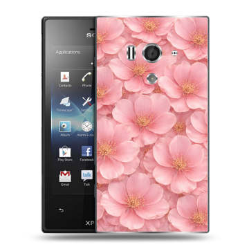 Пластиковый чехол на Sony Xperia acro S с принтом женский