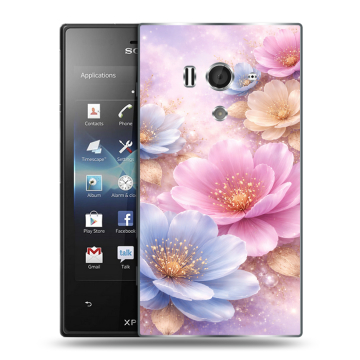Пластиковый чехол на Sony Xperia acro S с принтом женский