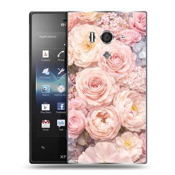 Пластиковый чехол на Sony Xperia acro S с принтом женский