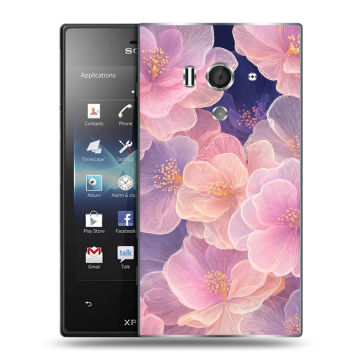 Пластиковый чехол на Sony Xperia acro S с принтом женский