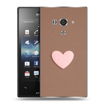 Пластиковый чехол на Sony Xperia acro S с принтом женский