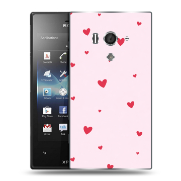 Пластиковый чехол на Sony Xperia acro S с принтом для девочек