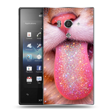 Пластиковый чехол на Sony Xperia acro S с принтом для девочек