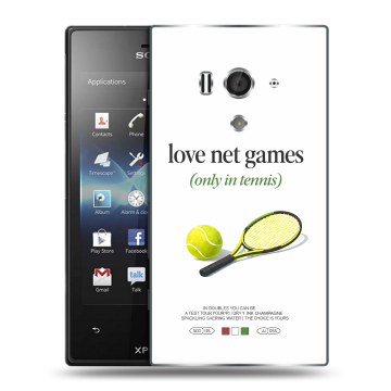 Пластиковый чехол на Sony Xperia acro S с принтом для девочек