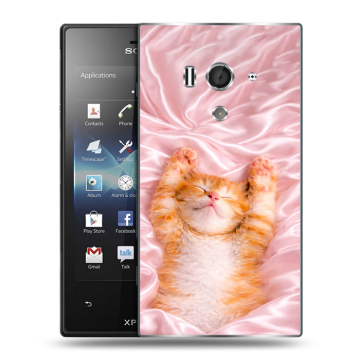 Пластиковый чехол на Sony Xperia acro S с принтом женский
