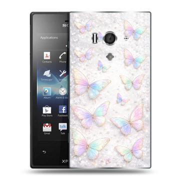 Пластиковый чехол на Sony Xperia acro S с принтом женский