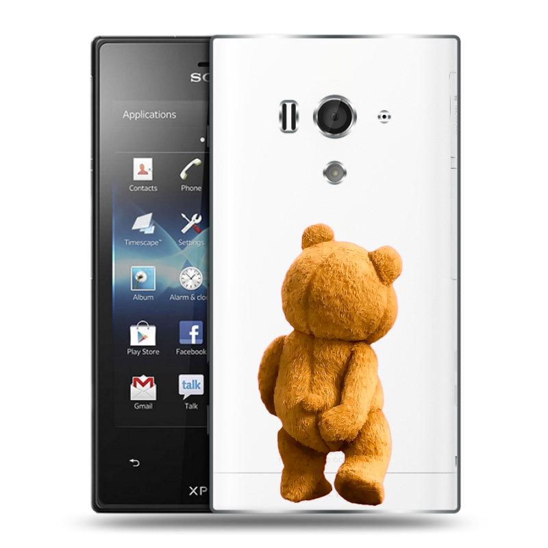 Пластиковый чехол на Sony Xperia acro S с принтом Медведь Пластиковый чехол на Sony Xperia acro S с принтом Медведь