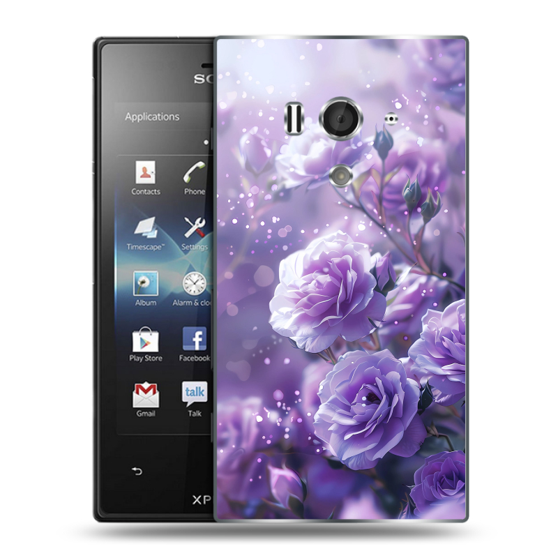 Пластиковый чехол на Sony Xperia acro S с принтом Розы цветы Пластиковый чехол на Sony Xperia acro S с принтом Розы цветы