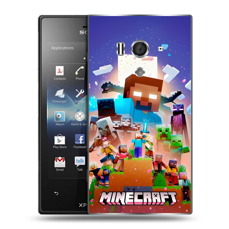 Пластиковый чехол на Sony Xperia acro S с принтом Майнкрафт Minecraft Пластиковый чехол на Sony Xperia acro S с принтом Майнкрафт Minecraft