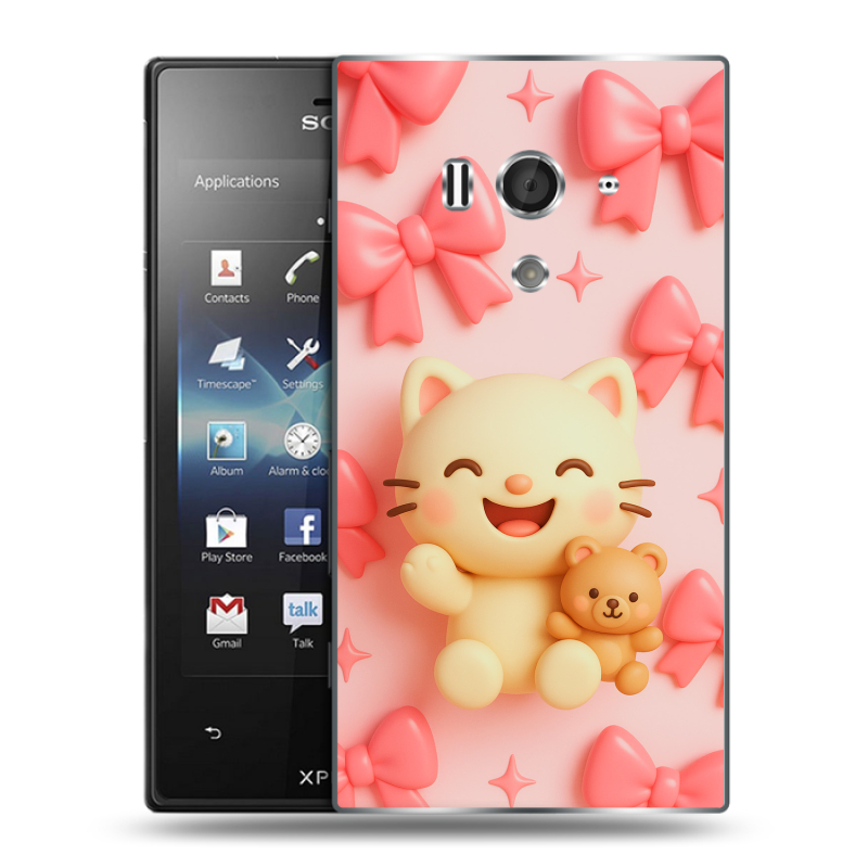 Пластиковый чехол на Sony Xperia acro S с принтом для девочек Пластиковый чехол на Sony Xperia acro S с принтом для девочек