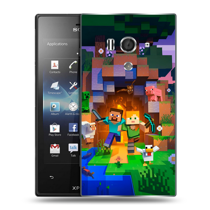 Пластиковый чехол на Sony Xperia acro S с принтом Майнкрафт Minecraft Пластиковый чехол на Sony Xperia acro S с принтом Майнкрафт Minecraft