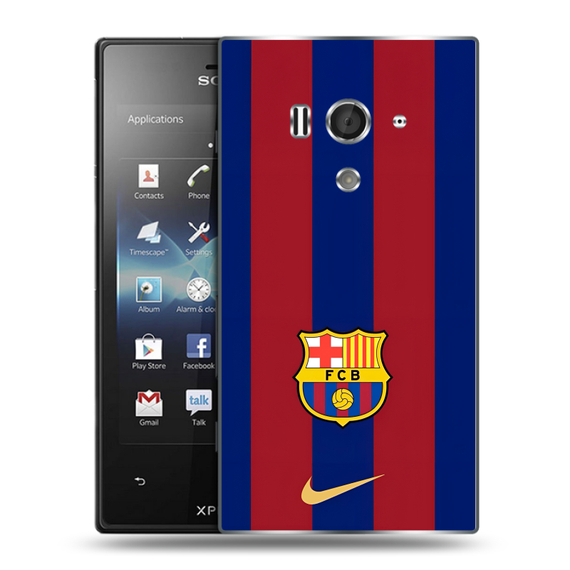 Пластиковый чехол на Sony Xperia acro S с принтом Барселона Barcelona Пластиковый чехол на Sony Xperia acro S с принтом Барселона Barcelona