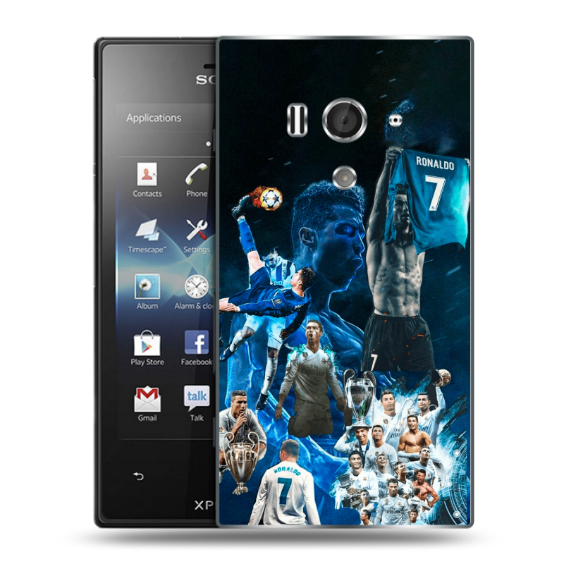 Пластиковый чехол на Sony Xperia acro S с принтом Реал Роналдо Пластиковый чехол на Sony Xperia acro S с принтом Реал Роналдо