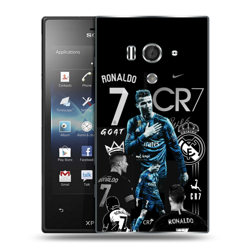 Пластиковый чехол на Sony Xperia acro S с принтом Реал Роналдо Пластиковый чехол на Sony Xperia acro S с принтом Реал Роналдо