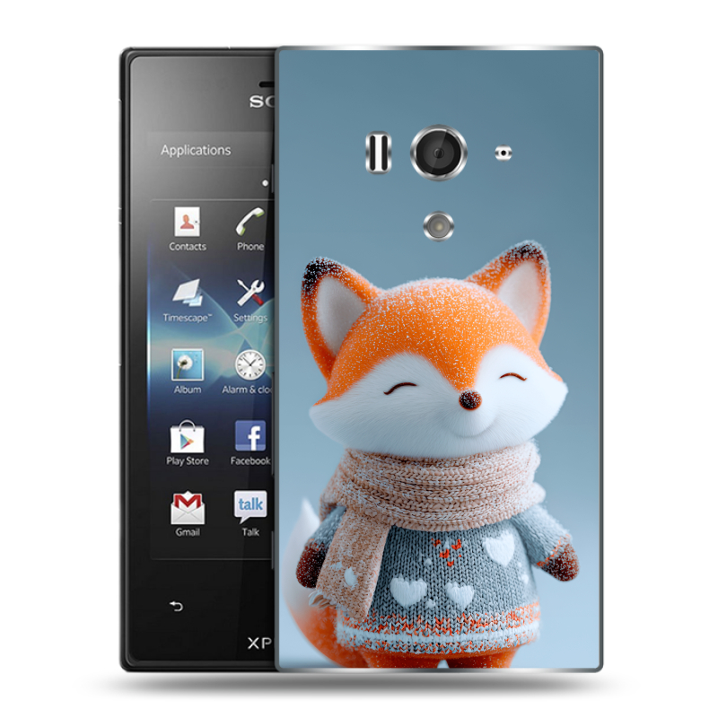 Пластиковый чехол на Sony Xperia acro S с принтом Лиса Пластиковый чехол на Sony Xperia acro S с принтом Лиса