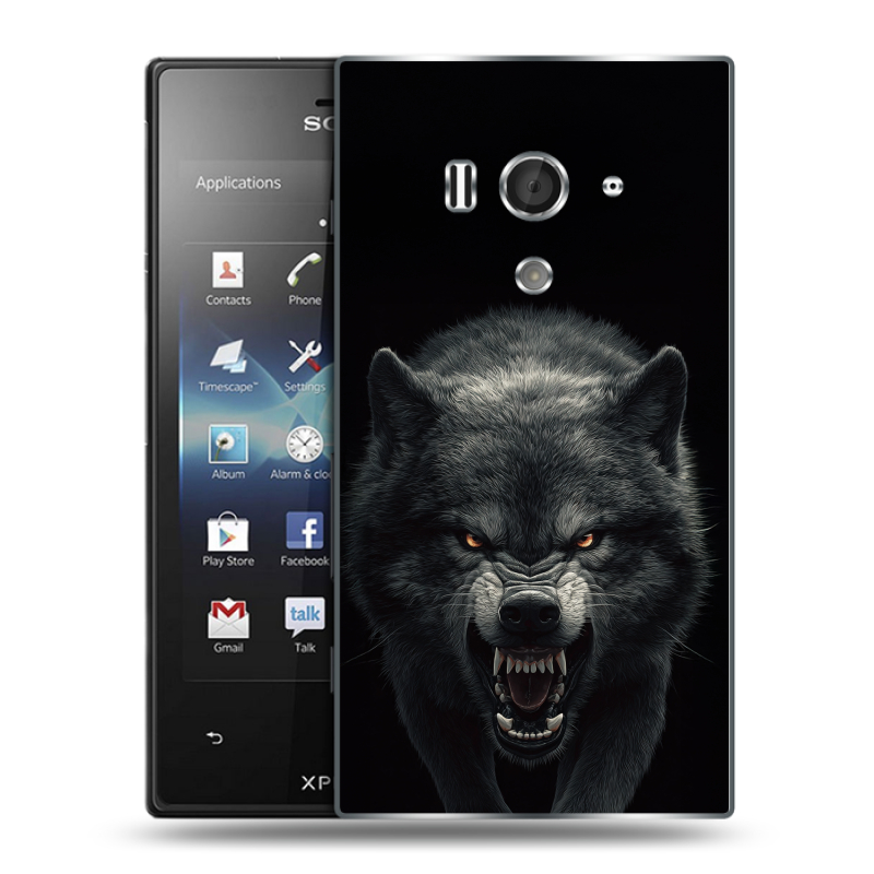 Пластиковый чехол на Sony Xperia acro S с принтом Волк Пластиковый чехол на Sony Xperia acro S с принтом Волк