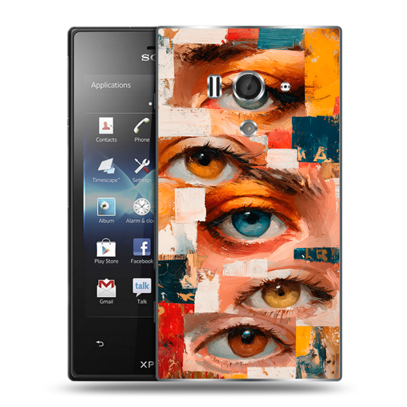 Пластиковый чехол на Sony Xperia acro S с принтом Модный принт Пластиковый чехол на Sony Xperia acro S с принтом Модный принт