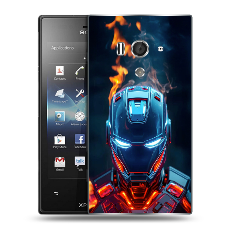 Пластиковый чехол на Sony Xperia acro S с принтом IronMan Железный человек Пластиковый чехол на Sony Xperia acro S с принтом IronMan Железный человек