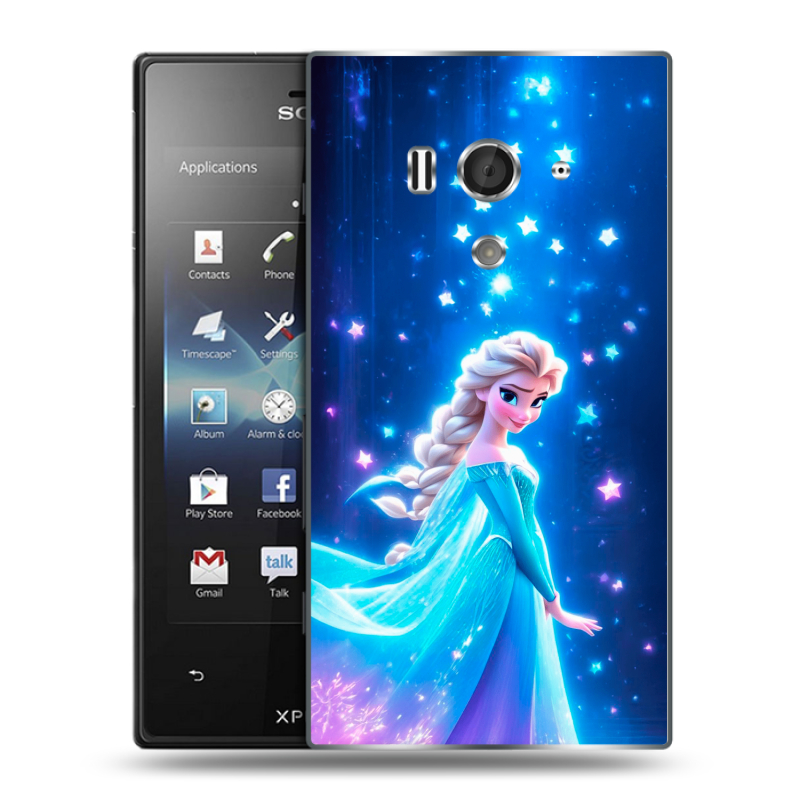 Пластиковый чехол на Sony Xperia acro S с принтом Холодное сердце Frozen Пластиковый чехол на Sony Xperia acro S с принтом Холодное сердце Frozen