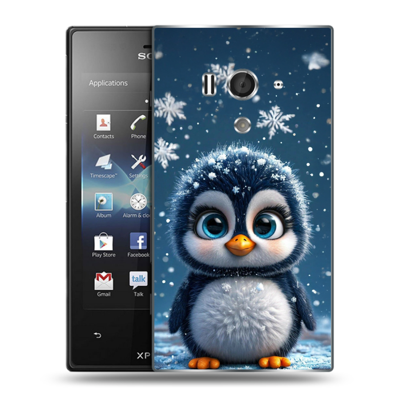 Пластиковый чехол на Sony Xperia acro S с принтом Новый год Пластиковый чехол на Sony Xperia acro S с принтом Новый год