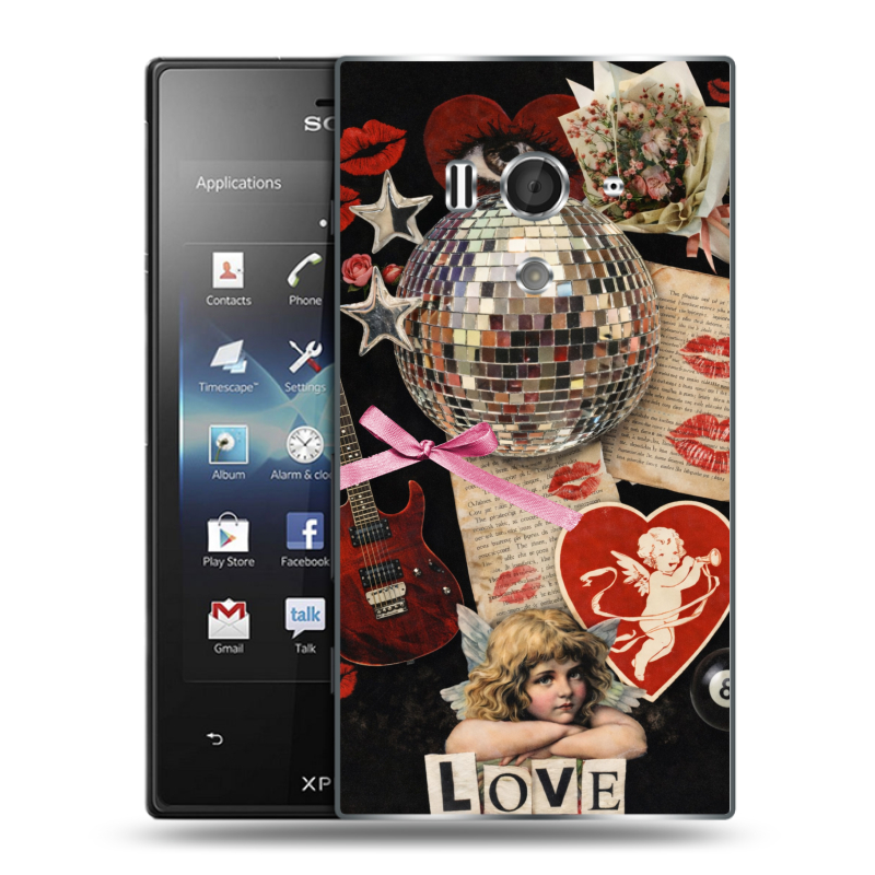 Пластиковый чехол на Sony Xperia acro S с принтом для девочек Пластиковый чехол на Sony Xperia acro S с принтом для девочек