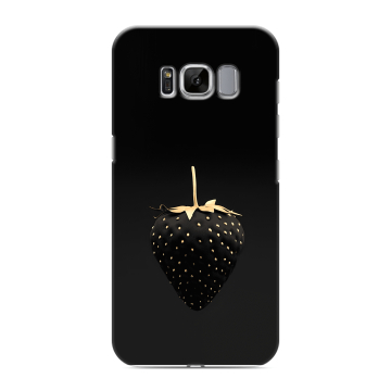 Силиконовый чехол на Samsung Galaxy S8 с принтом Черная клубника Силиконовый чехол на Samsung Galaxy S8 с принтом Черная клубника