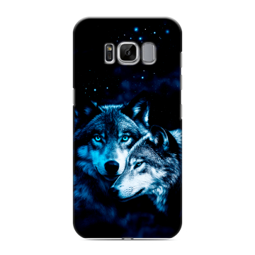 Силиконовый чехол на Samsung Galaxy S8 с принтом Волки Силиконовый чехол на Samsung Galaxy S8 с принтом Волки