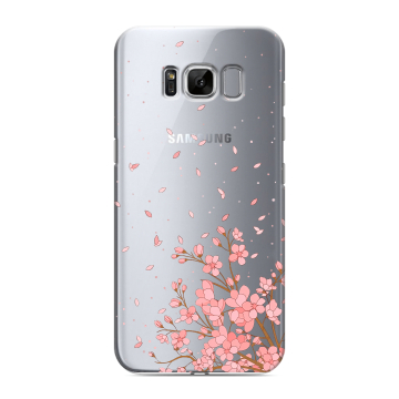 Силиконовый чехол на Samsung Galaxy S8 с принтом Ветка сакуры