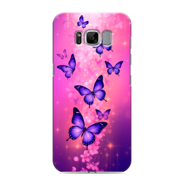 Силиконовый чехол на Samsung Galaxy S8 с принтом Бабочки