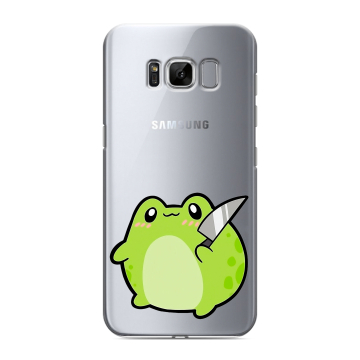 Силиконовый чехол на Samsung Galaxy S8 с принтом Лягушенок
