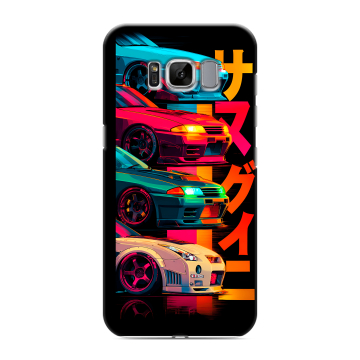 Силиконовый чехол на Samsung Galaxy S8 с принтом Гоночные машины