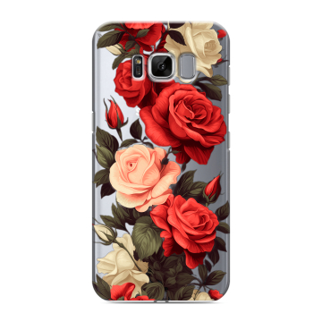Силиконовый чехол на Samsung Galaxy S8 с принтом Розы Силиконовый чехол на Samsung Galaxy S8 с принтом Розы