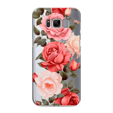 Силиконовый чехол на Samsung Galaxy S8 с принтом Розы