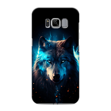 Силиконовый чехол на Samsung Galaxy S8 с принтом Волк ночной Силиконовый чехол на Samsung Galaxy S8 с принтом Волк ночной