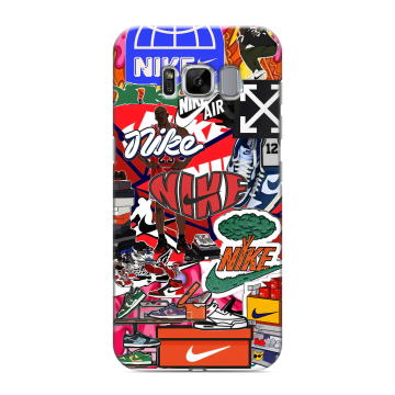 Силиконовый чехол на Samsung Galaxy S8 с принтом Найк Nike яркий Силиконовый чехол на Samsung Galaxy S8 с принтом Найк Nike яркий