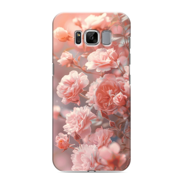 Силиконовый чехол на Samsung Galaxy S8 с принтом Розовые розы Силиконовый чехол на Samsung Galaxy S8 с принтом Розовые розы