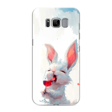Силиконовый чехол на Samsung Galaxy S8 с принтом кролик зайчик Силиконовый чехол на Samsung Galaxy S8 с принтом кролик зайчик